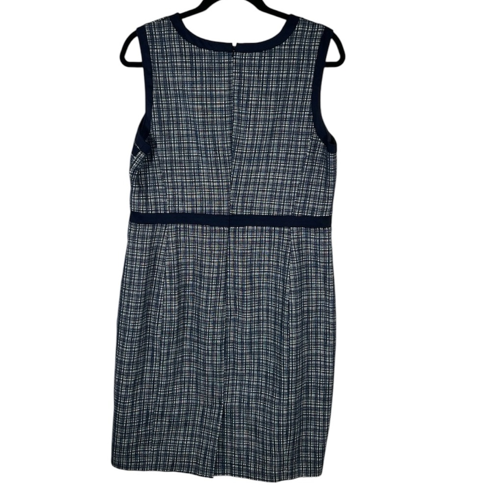 Talbots Navy and White Sleeveless Dress - Picture 3 of 9